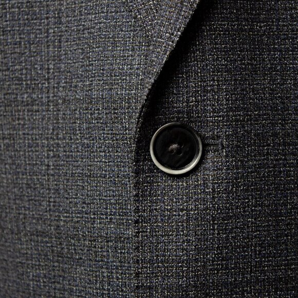 Mens Wool Blazer Jacket Gray | Size 42 L | Hugo Boss - Picture 3 of 8